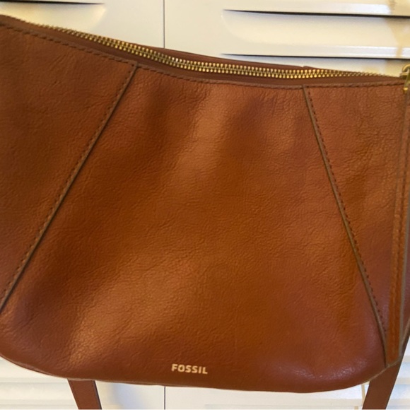 Fossil Jolie Brown Leather Crossbody Bag - Picture 2 of 10